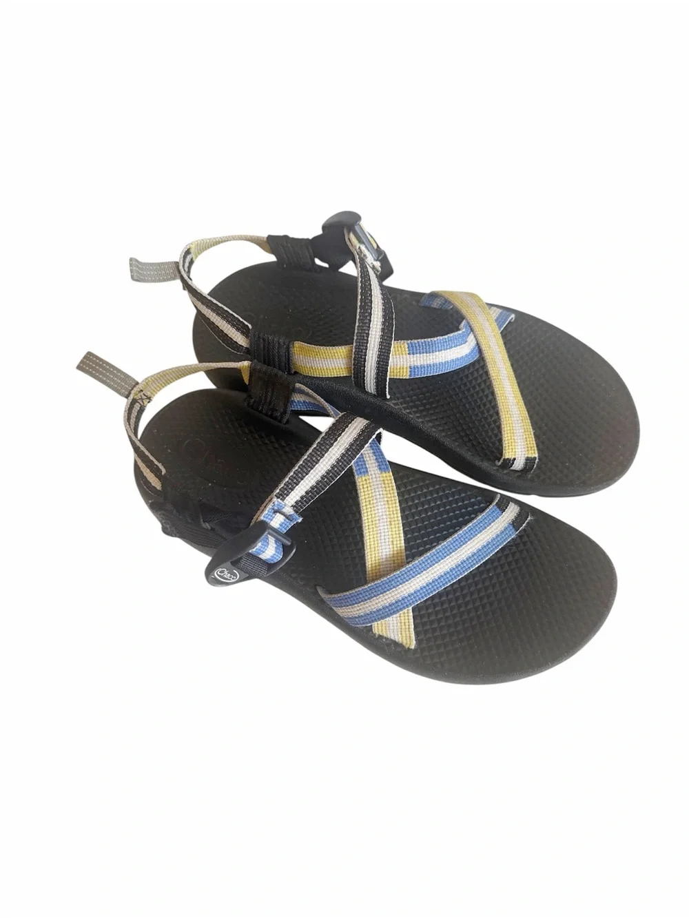 Chaco Z/1 Eco Thread Vary Blue Yellow Sports Outdoor Sandals size 6 Boys/Youth